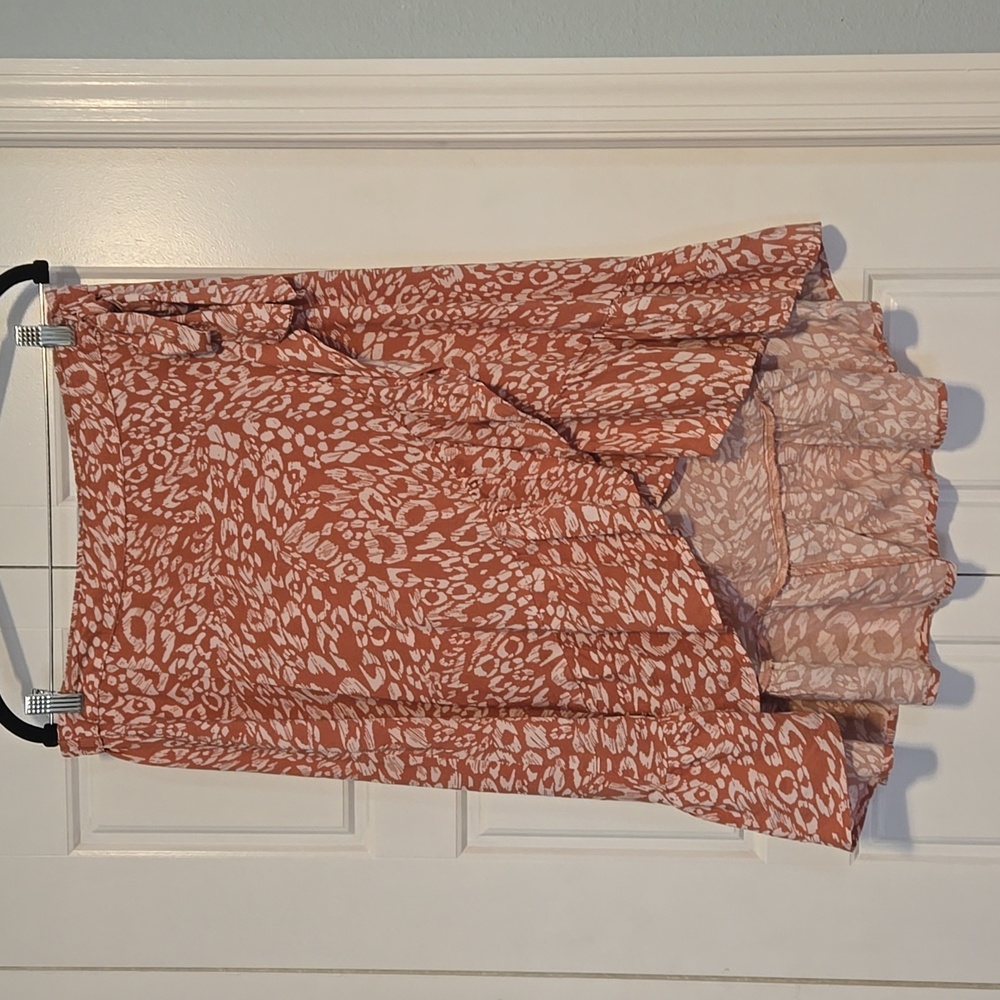 faux wrap skirt
